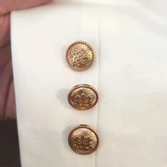 Attitude Unknown Women Double Breasted Blazer with Metallic Buttons - Picture 6 of 9